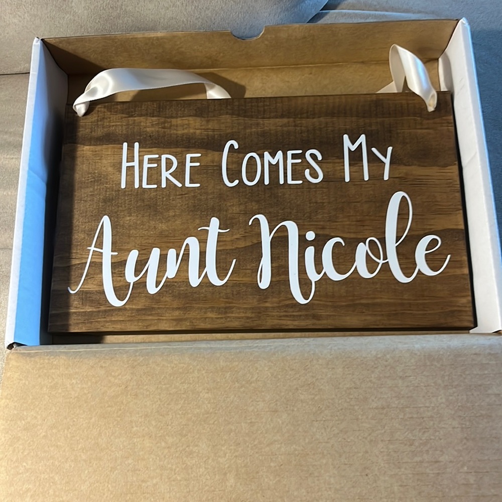 Never used. For a wedding and bride named “Nicole”